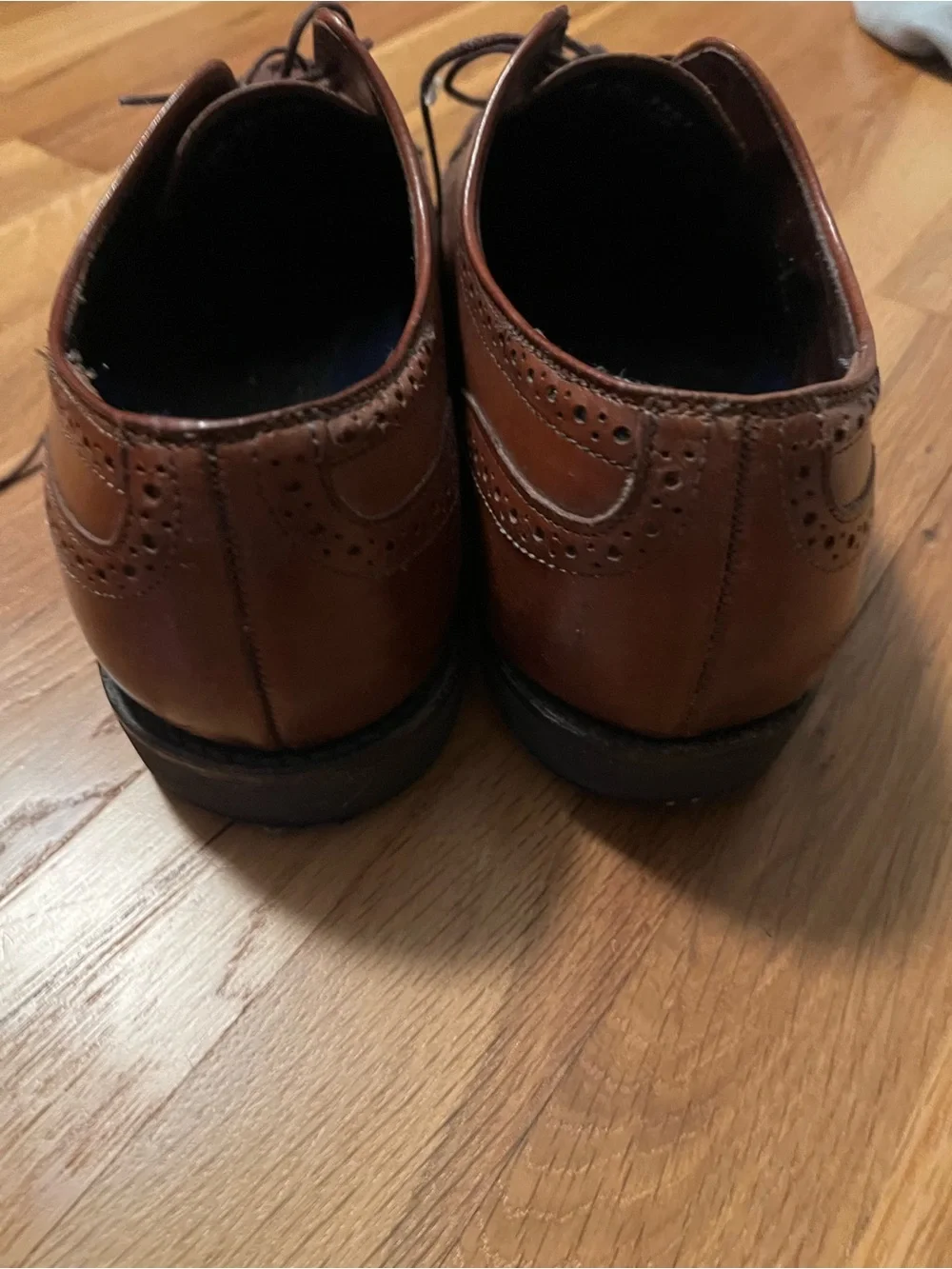 Allen Edmonds Brown Leather Wingtip Derbys